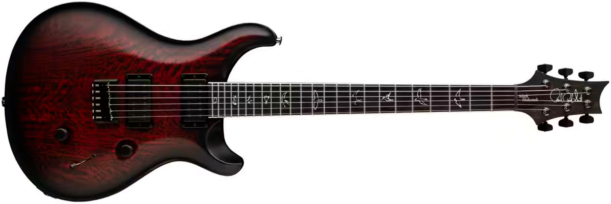 Prs Mark Holcomb Usa Signature 2h Seymour Duncan Ht Eb - Fire Smokeburst - Double cut electric guitar - Main picture