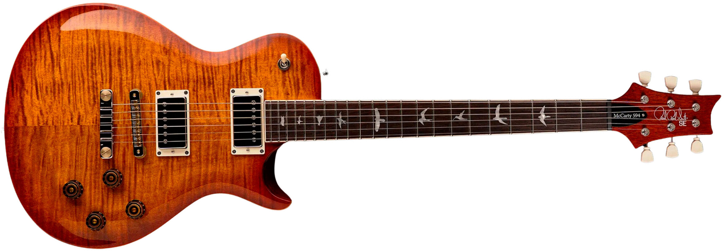 Prs Mccarty 594 Singlecut Se 2h Ht Rw - Vintage Sunburst - Single cut electric guitar - Main picture