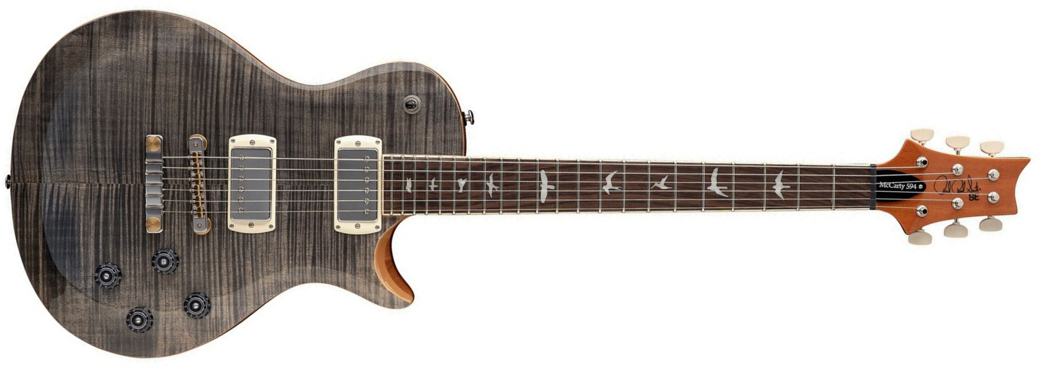 Prs Mccarty 594 Singlecut Se (wing Tuners) 2h Ht Rw - Charcoal - Double cut electric guitar - Main picture