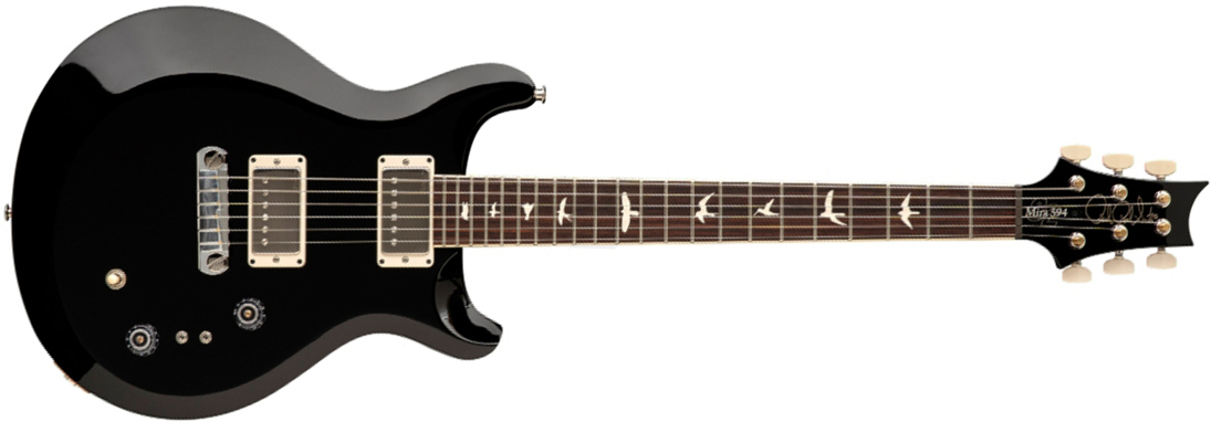 Prs Mira 594 S2 Usa 2h Ht Rw - Black - Double cut electric guitar - Main picture