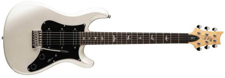 Prs Nf3 Se 3h Mini-humb. Trem Rw - Pearl White - Double cut electric guitar - Main picture