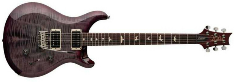 Prs S2 Custom 24 Usa 2024 Hh Trem Rw - Faded Gray Black Purple Burst - Double cut electric guitar - Main picture