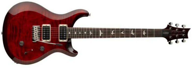 Prs S2 Custom 24 Usa 2024 Hh Trem Rw - Fire Red Burst - Double cut electric guitar - Main picture