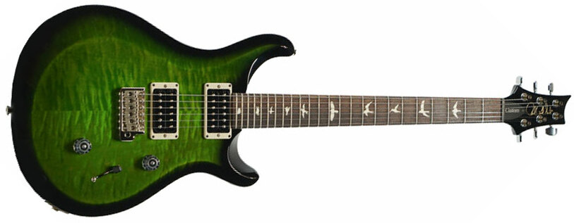Prs S2 Custom 24 Usa 2h Trem Rw - Jade Smokeburst - Double cut electric guitar - Main picture