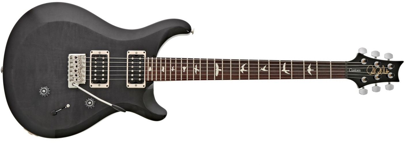 Prs S2 Custom 24 Usa Hh Trem Rw - Elephant Gray - Double cut electric guitar - Main picture