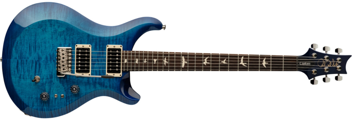 Prs S2 Custom 24 Usa Hh Trem Rw - Lake Blue - Double cut electric guitar - Main picture