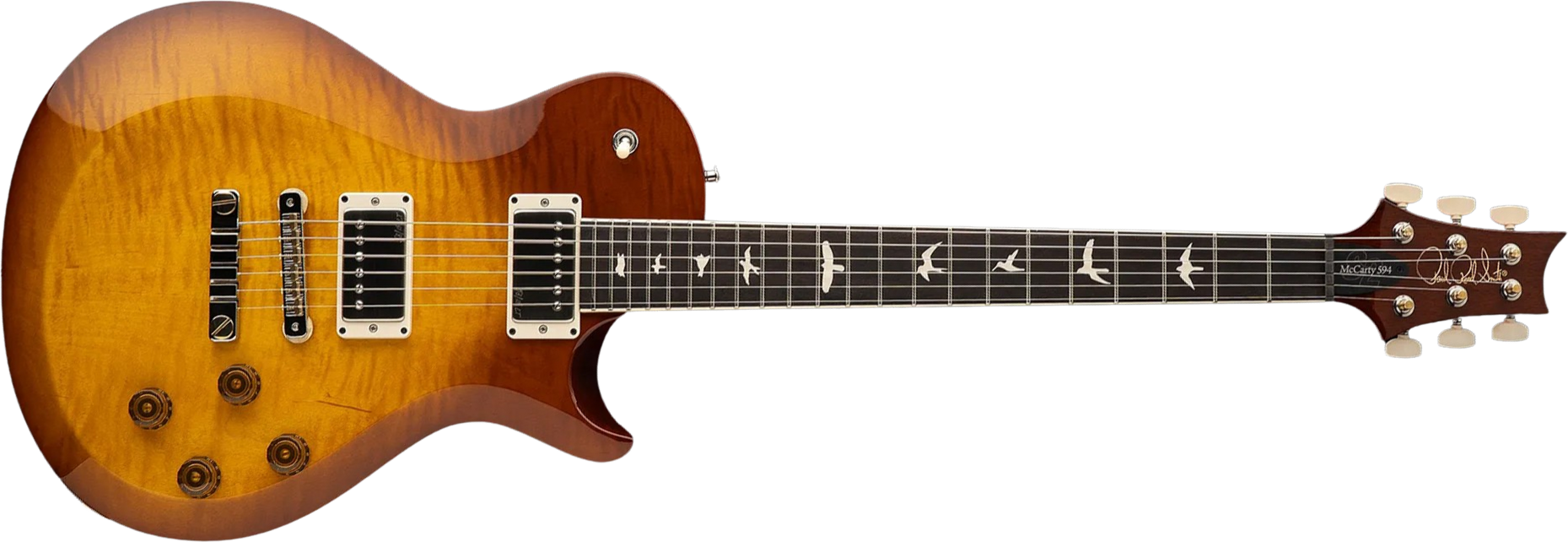 Prs S2 Mccarty 594 Singlecut Usa 2h 58/15lt Ht Rw - Honey Gold Burst - Single cut electric guitar - Main picture