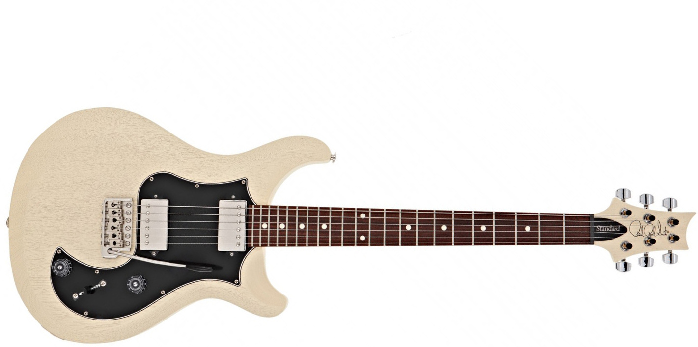 Prs S2 Standard 22 Satin Usa Hh Trem Rw - Antique White - Double cut electric guitar - Main picture