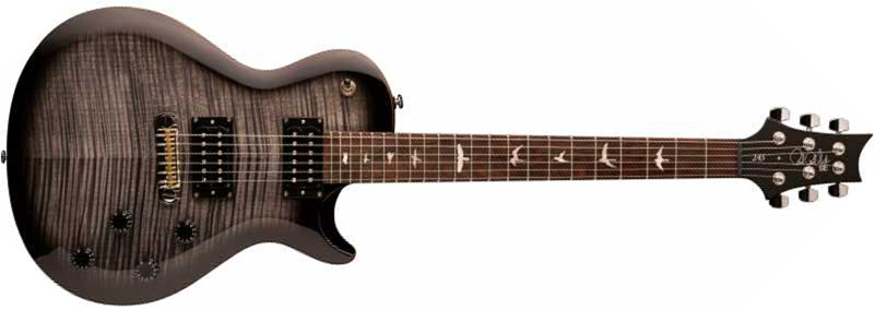 Prs Se 245 2021 Hh Ht Rw +housse - Charcoal Burst - Single cut electric guitar - Main picture
