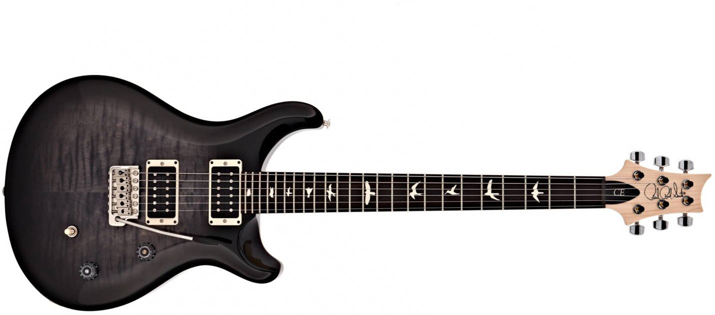 Prs Se Ce24 Bolt-on Ltd 2h Trem Rw - Charcoal Burst - Double cut electric guitar - Main picture