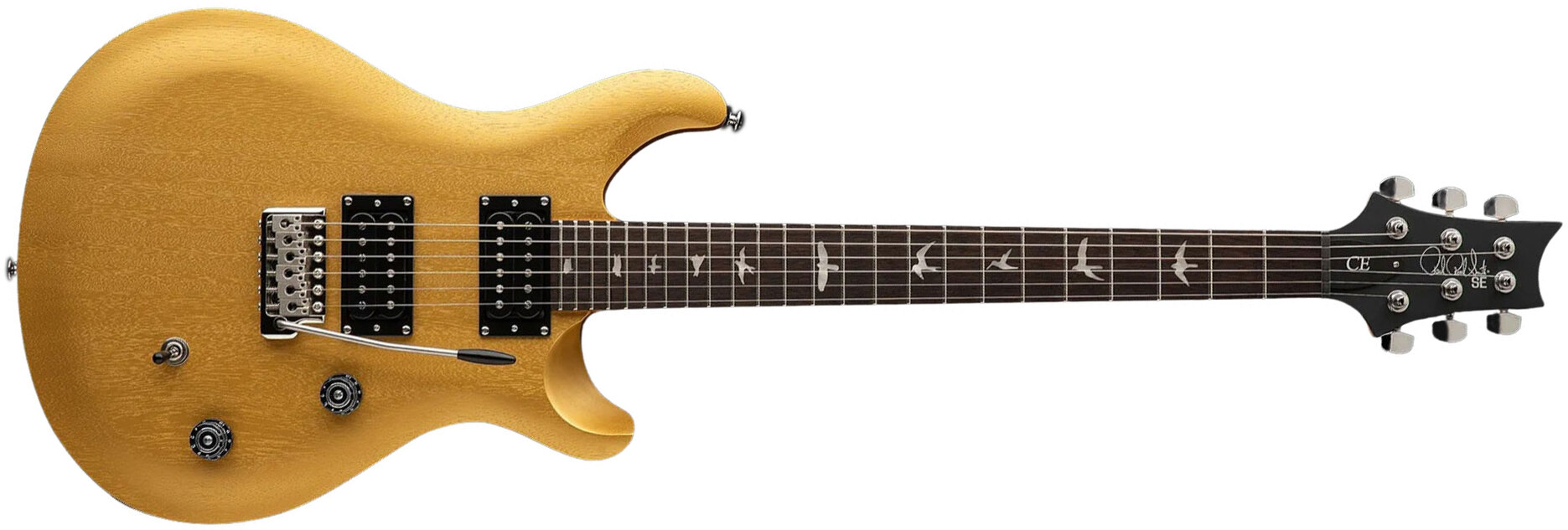 Prs Se Ce24 Standard Bolt-on 2h Trem Rw - Metallic Gold - Double cut electric guitar - Main picture