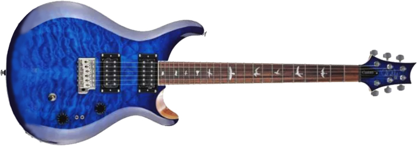 Prs Se Custom 24-08 2023 2h Trem Rw - Faded Blue - Double cut electric guitar - Main picture