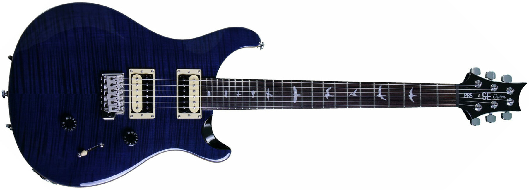 Prs Se Custom 24 2018 Hh Trem Rw - Whale Blue - Double cut electric guitar - Main picture