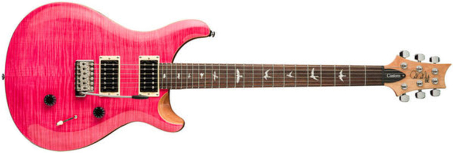 Prs Se Custom 24 2021 Hh Trem Rw +housse - Bonnie Pink - Double cut electric guitar - Main picture