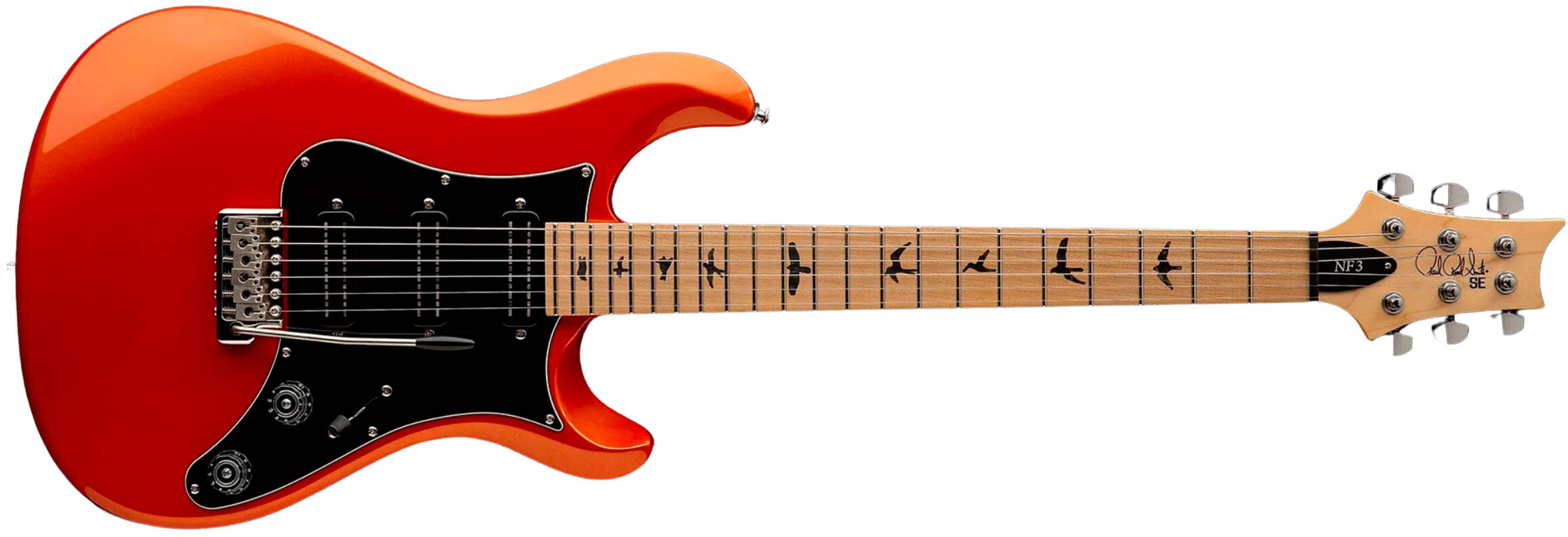 Prs Se Nf3 Maple 3mh Trem Rw - Metallic Orange - Double cut electric guitar - Main picture