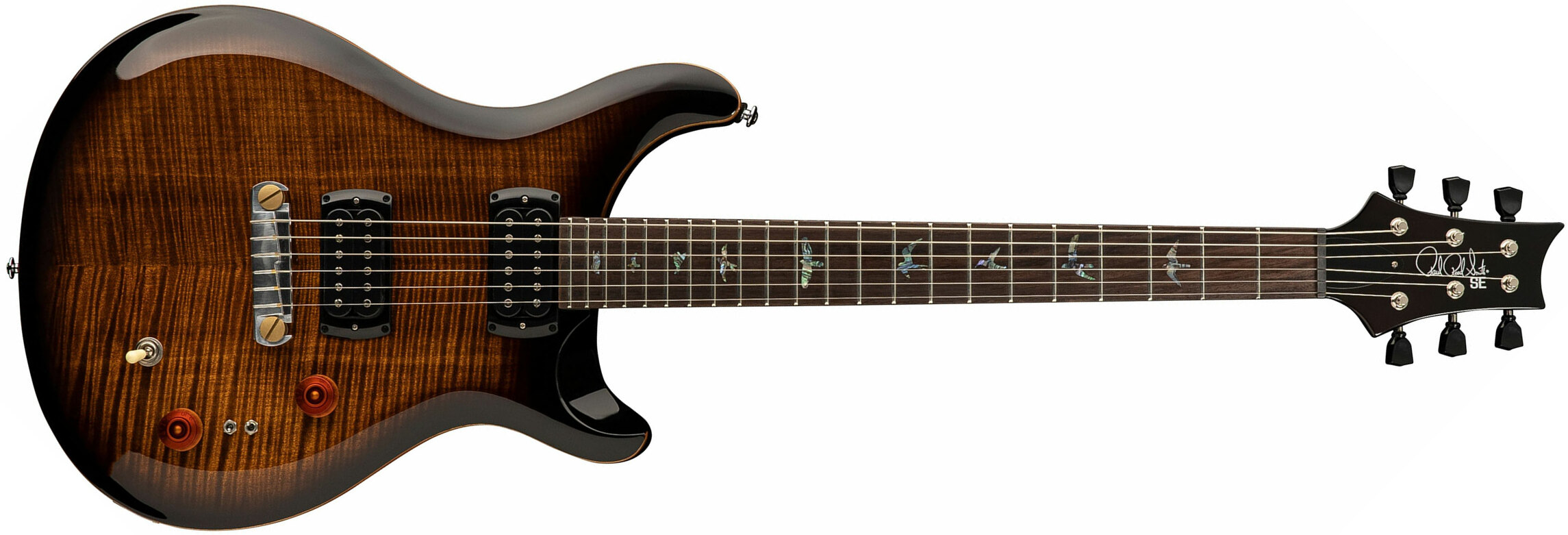 Prs Se Paul's Guitar 2h Ht Rw - Black Gold Burst - Double cut electric guitar - Main picture