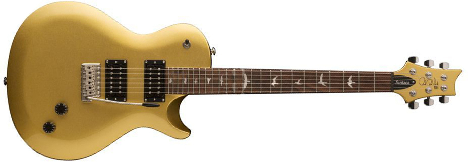 Prs Se Santana Singlecut Trem Signature Hh Rw - Egyptian Gold - Single cut electric guitar - Main picture