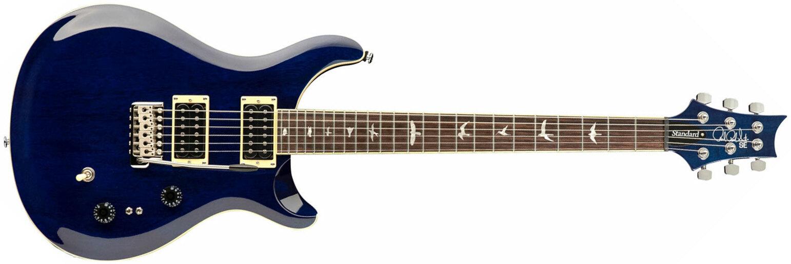 Prs Se Standard 24-08 2h Trem Rw - Bleu Translucide - Double cut electric guitar - Main picture