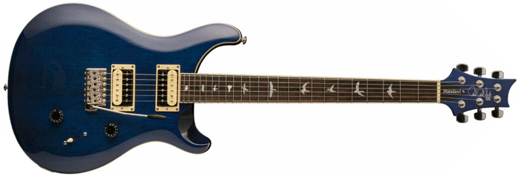 Prs Se Standard 24 2021 Hh Trem Rw +housse - Translucent Blue - Double cut electric guitar - Main picture