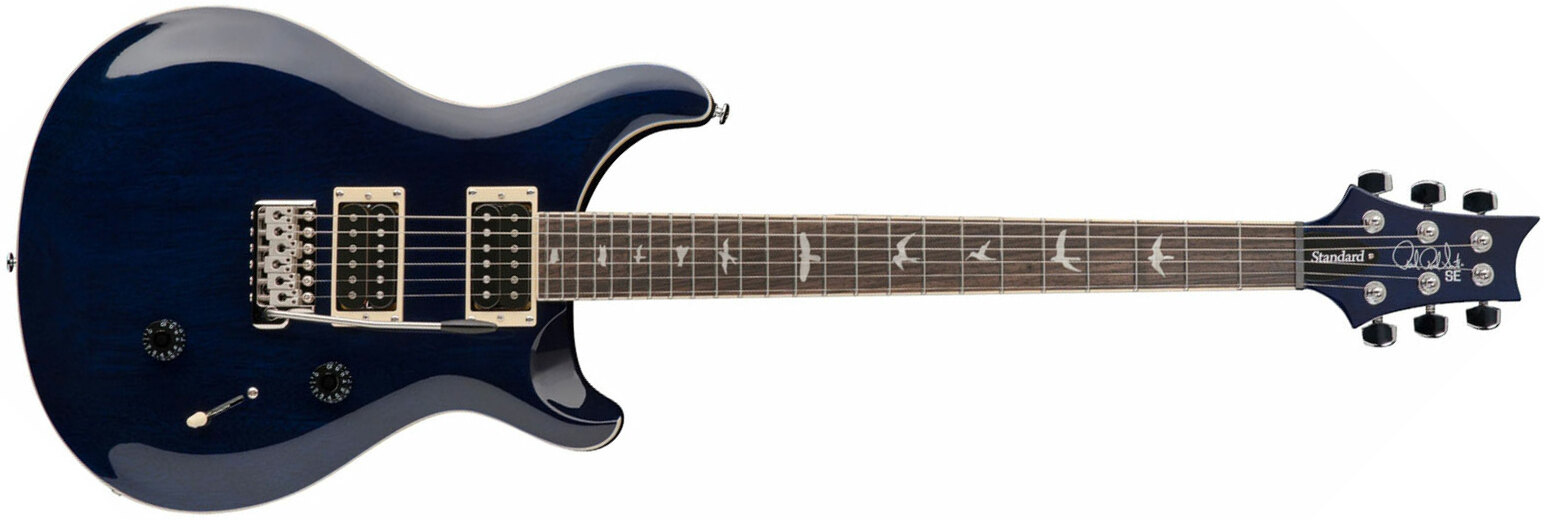 Prs Se Standard 24 2h Trem Rw - Translucent Blue - Double cut electric guitar - Main picture