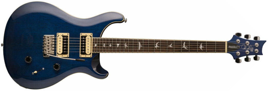 Prs Se Standard 24 Trans Blue - Double cut electric guitar - Main picture