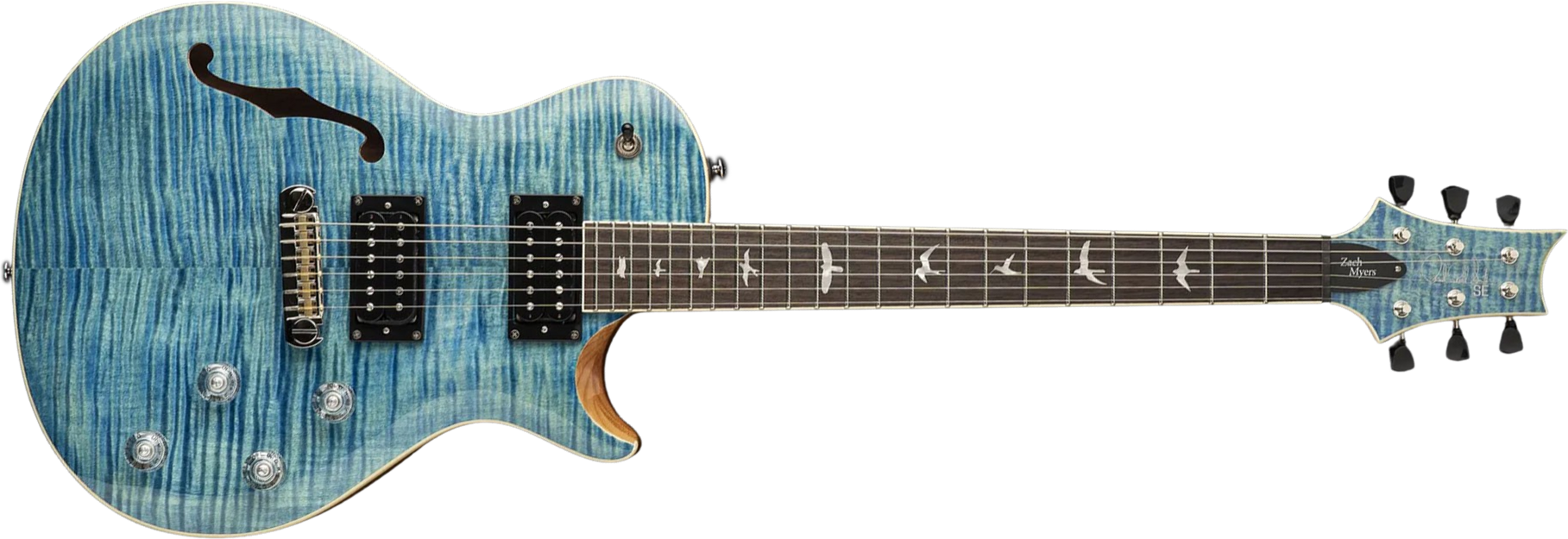 Prs Se Zach Myers 2h Ht Rw - Myers Blue - Single cut electric guitar - Main picture