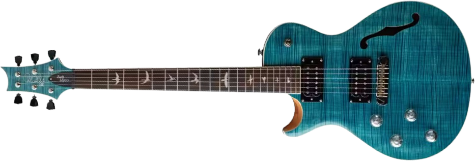 Prs Se Zach Myers Lh Gaucher 2h Ht Rw - Myers Blue - Single cut electric guitar - Main picture