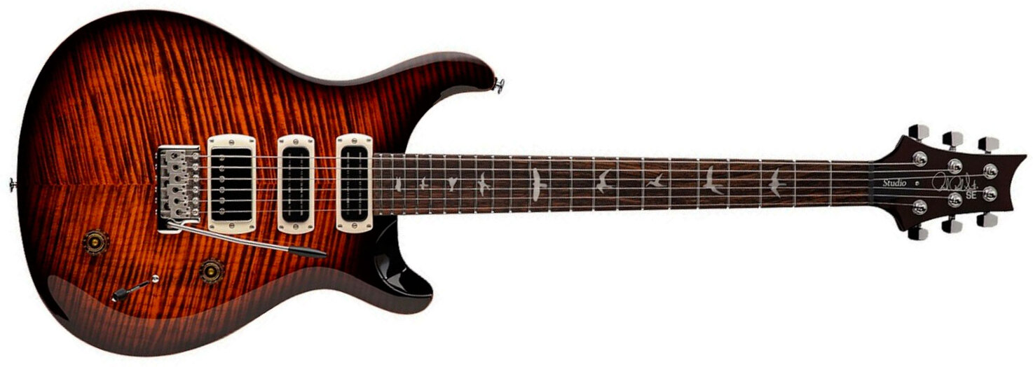 Prs Studio Se 1h 2mh Trem Rw - Orange Tiger Smokeburst - Double cut electric guitar - Main picture