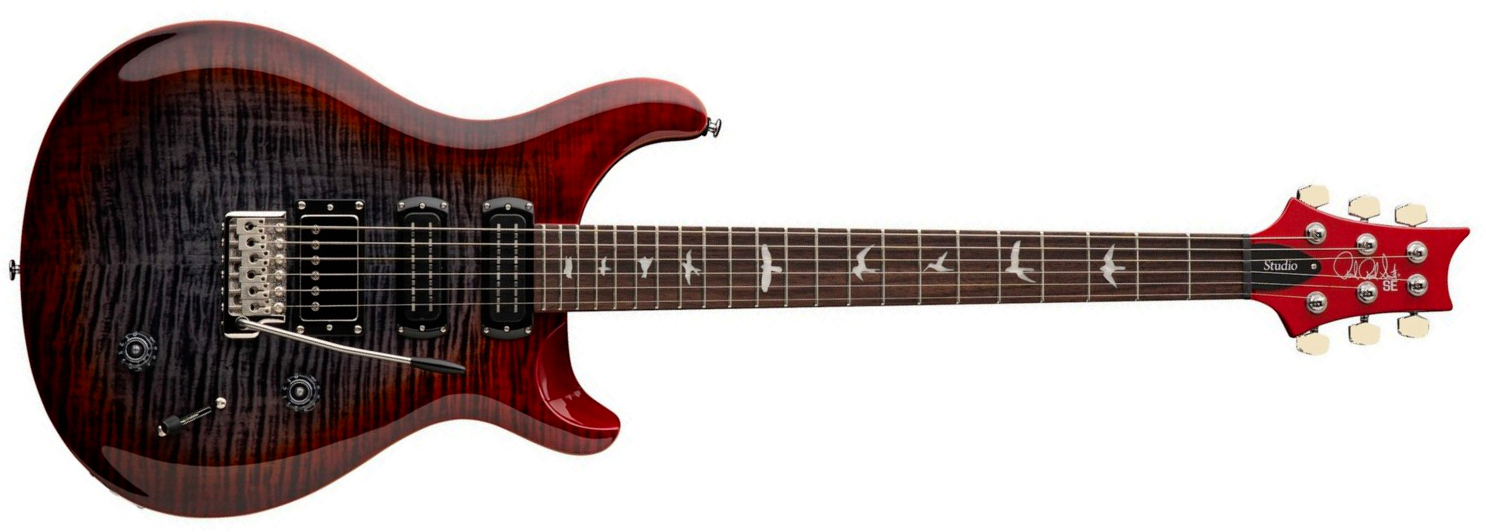 Prs Studio Se 1h 2mh Trem Rw - Charcoal Cherry Burst - Double cut electric guitar - Main picture