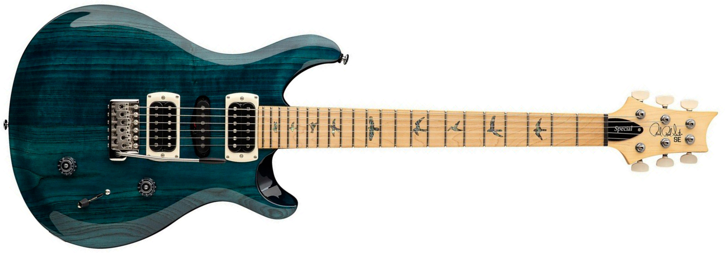 Prs Swamp Ash Special Se (wing Tuners) Hsh Trem Mn - Iridescent Blue - Double cut electric guitar - Main picture