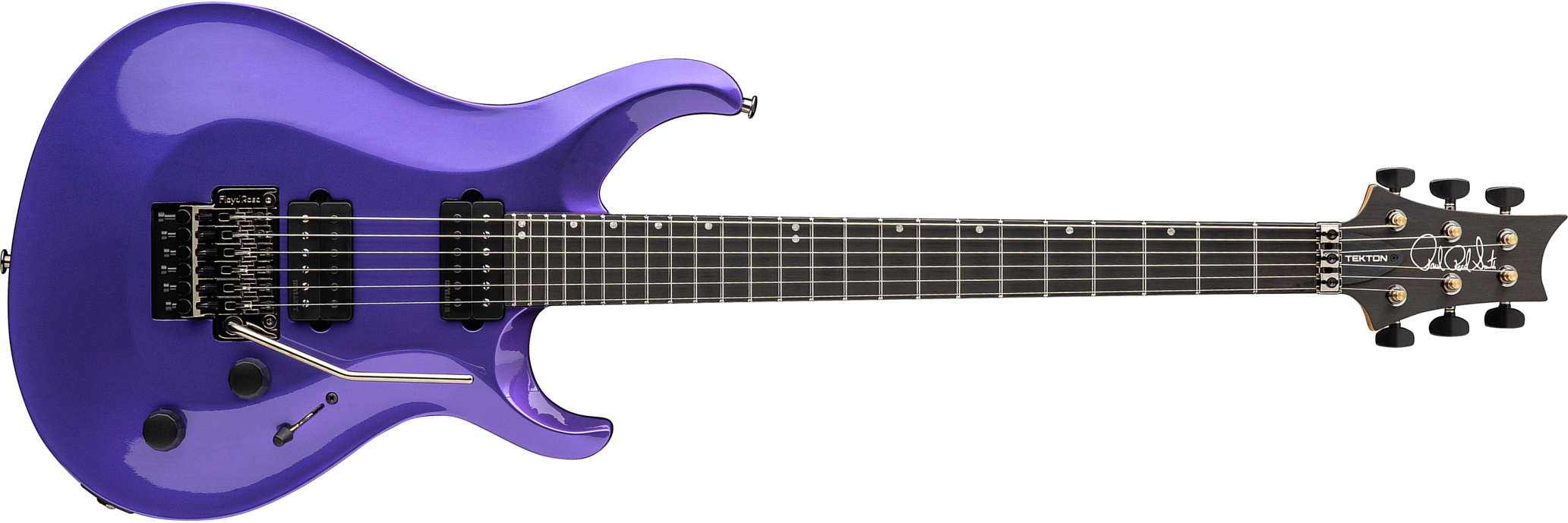 Prs Tekton Floyd Usa 2h Fr Eb - Purple Royale - Double cut electric guitar - Main picture
