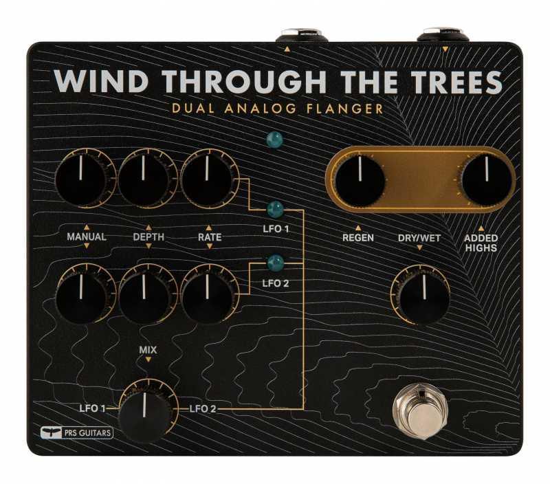 Modulation, chorus, flanger, phaser & tremolo effect pedal Prs Wind Through The Trees Dual Flanger