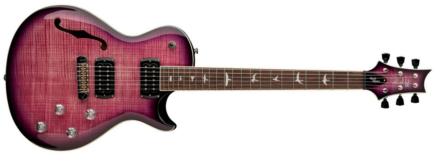Prs Zach Myers Se Signature 2h Ht Rw - Elderberry Burst - Single cut electric guitar - Main picture
