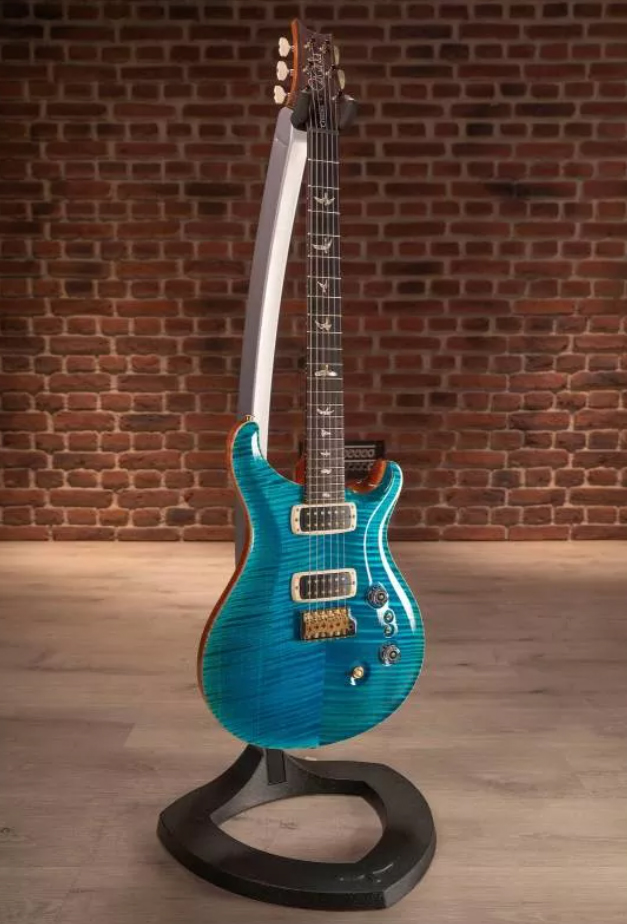 Prs Custom 24-08 10 Top Usa 2h Tci Trem Rw - Carroll Blue - Double cut electric guitar - Variation 1