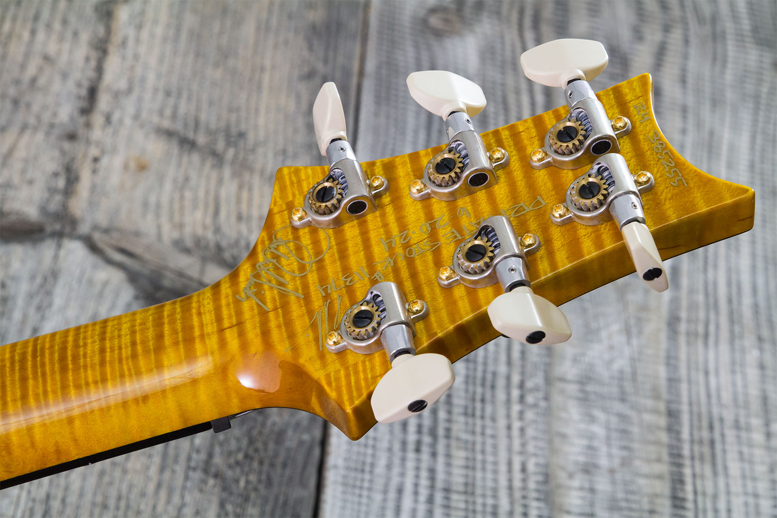 Prs Custom 24-08 Private Stock Hand-signed Usa 2h Trem Rw #0385255 - Mccarty Glow - Double cut electric guitar - Variation 11