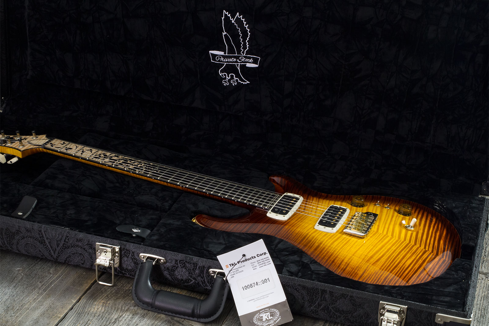 Prs Custom 24-08 Private Stock Hand-signed Usa 2h Trem Rw #0385255 - Mccarty Glow - Double cut electric guitar - Variation 12