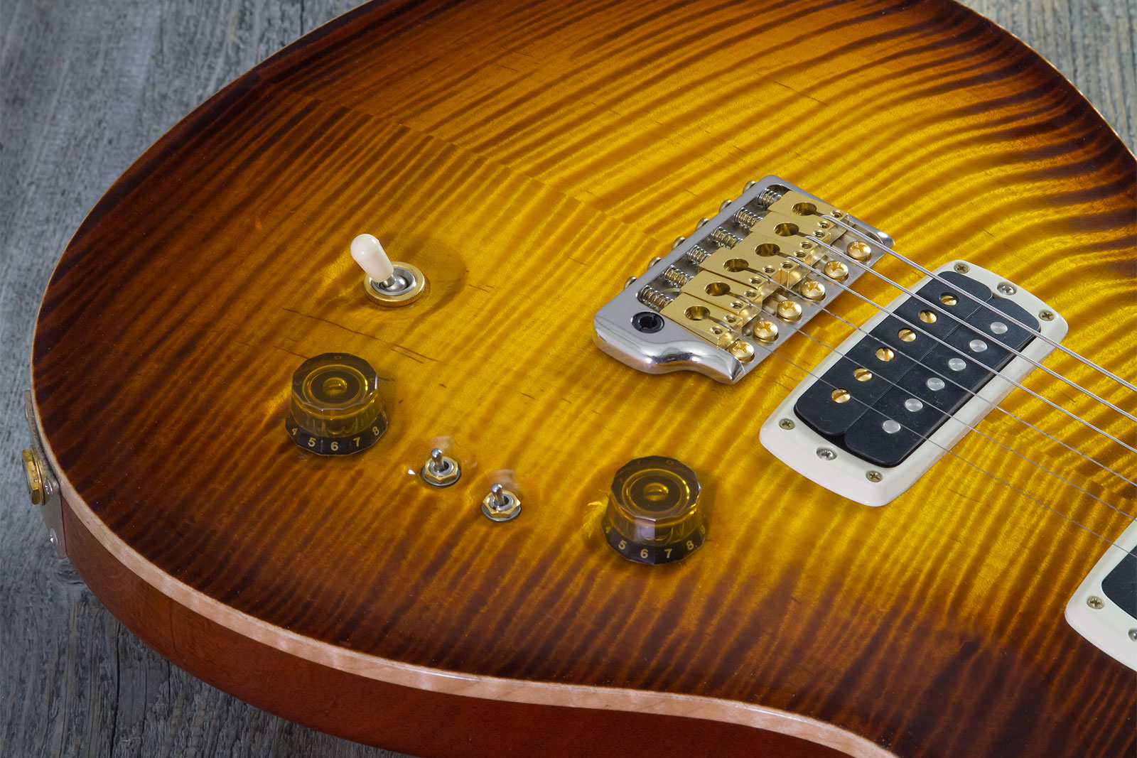 Prs Custom 24-08 Private Stock Hand-signed Usa 2h Trem Rw #0385255 - Mccarty Glow - Double cut electric guitar - Variation 3