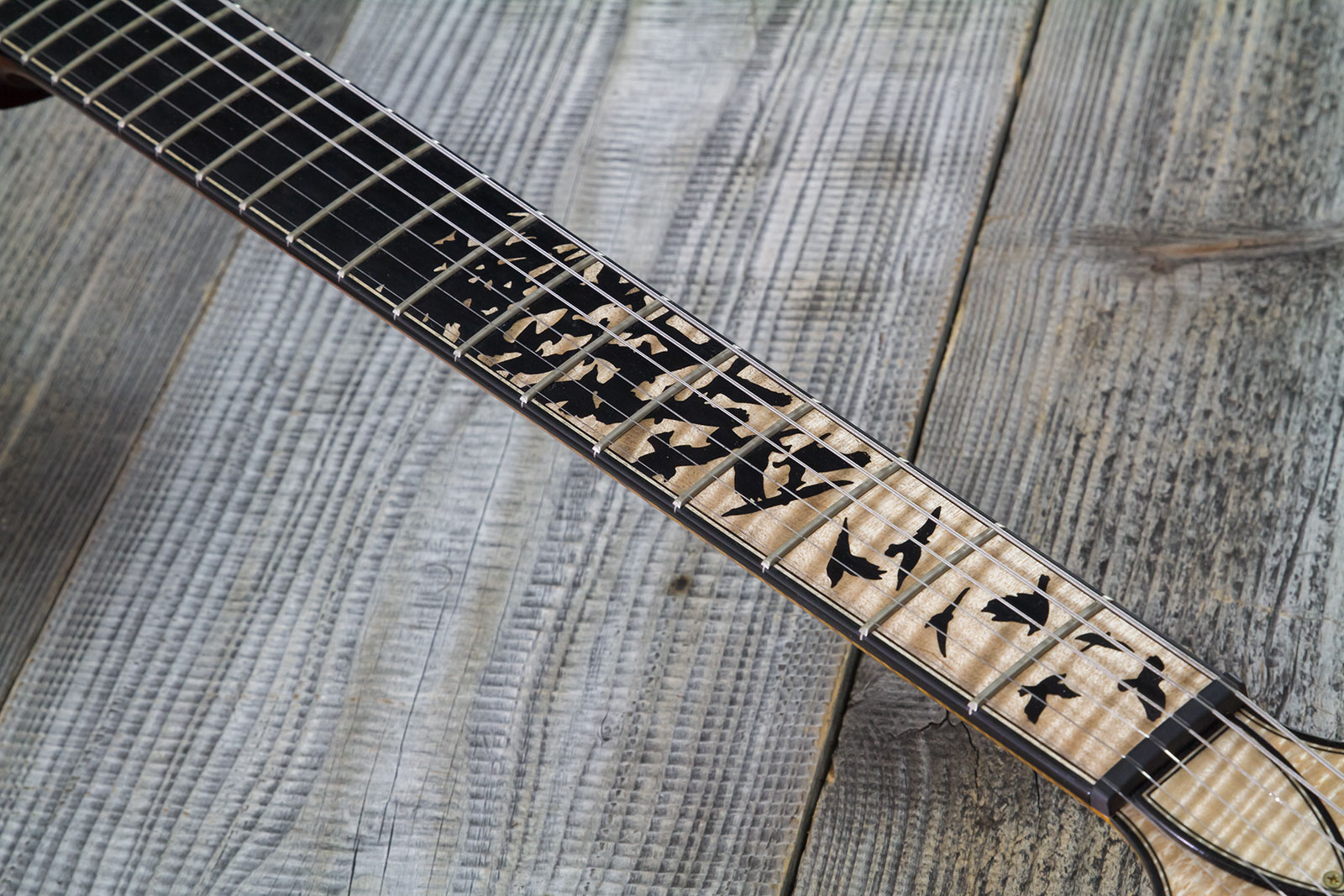 Prs Custom 24-08 Private Stock Hand-signed Usa 2h Trem Rw #0385255 - Mccarty Glow - Double cut electric guitar - Variation 5