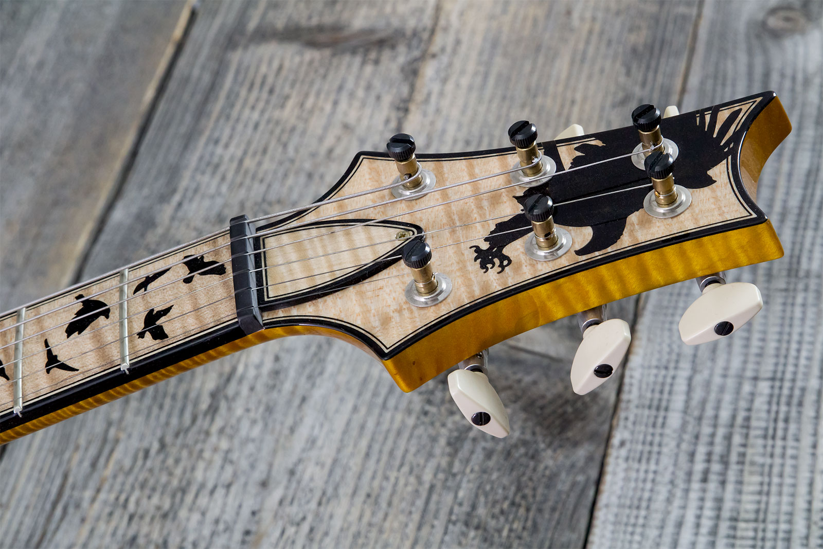 Prs Custom 24-08 Private Stock Hand-signed Usa 2h Trem Rw #0385255 - Mccarty Glow - Double cut electric guitar - Variation 6