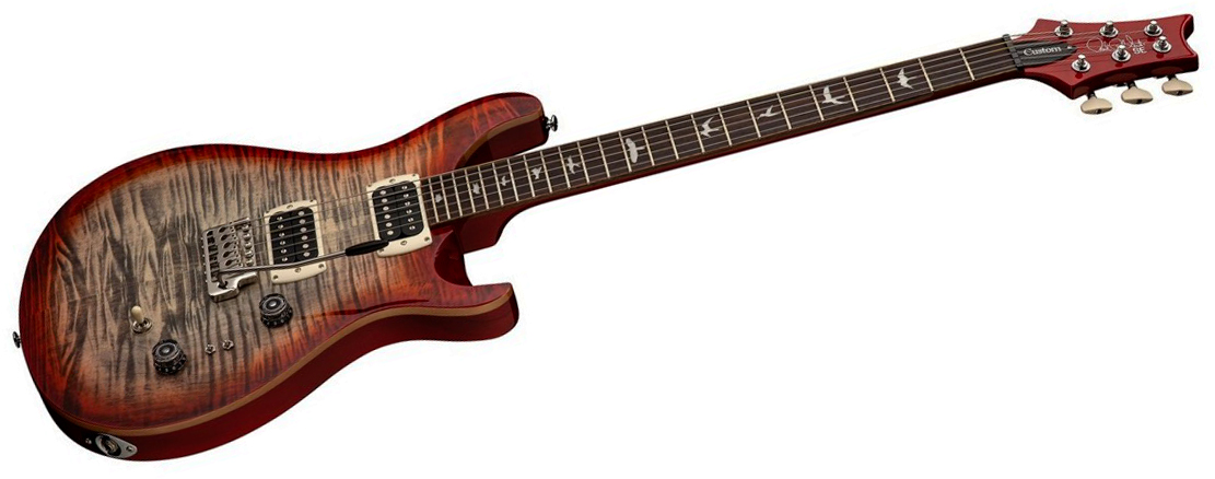 Prs Custom 24-08 Se (wing Tuners) 2h Trem Rw - Charcoal Cherry Burst - Double cut electric guitar - Variation 1