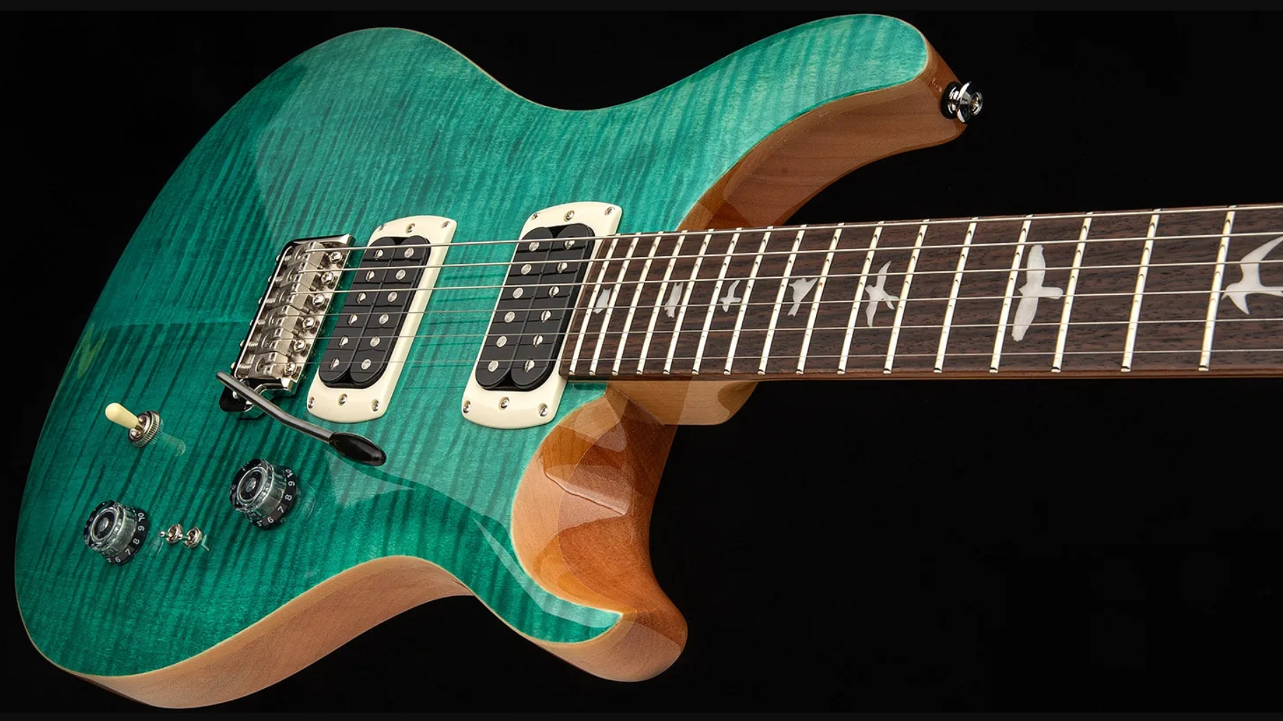 Prs Custom 24-08 Se (wing Tuners) 2h Trem Rw - Turquoise - Double cut electric guitar - Variation 3