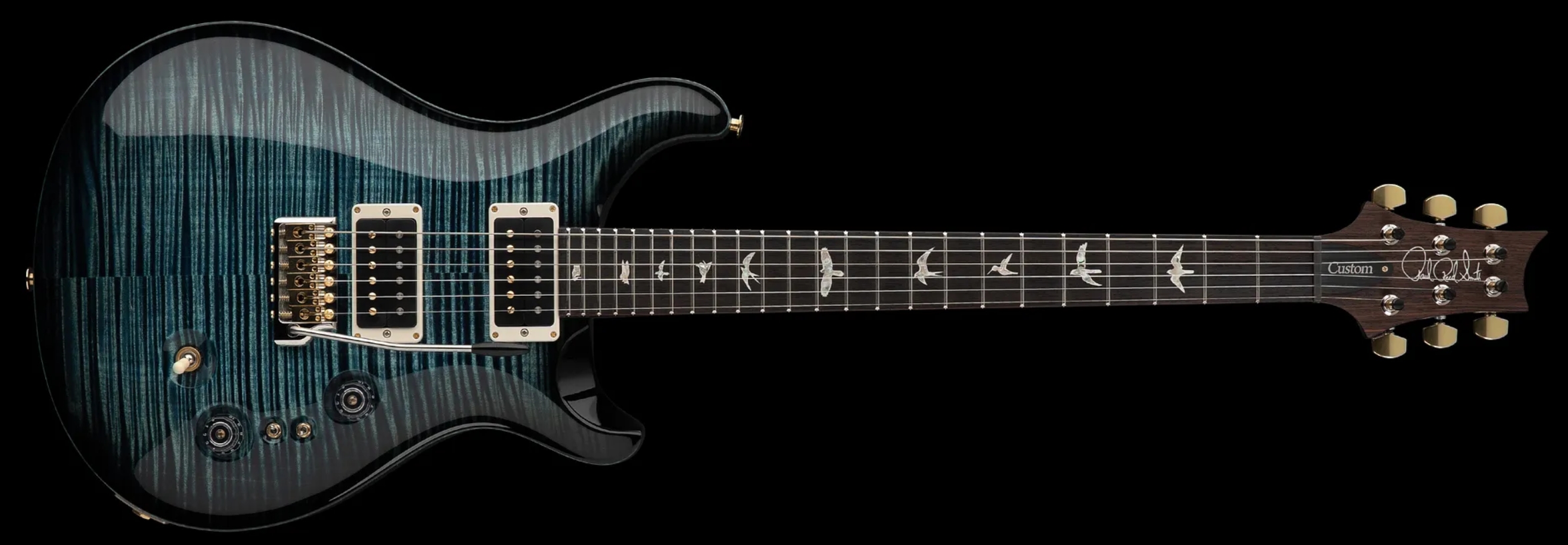 Prs Custom 24-08 Usa 2h 85/15 Trem Rw - Cobalt Smokeburst - Double cut electric guitar - Variation 9