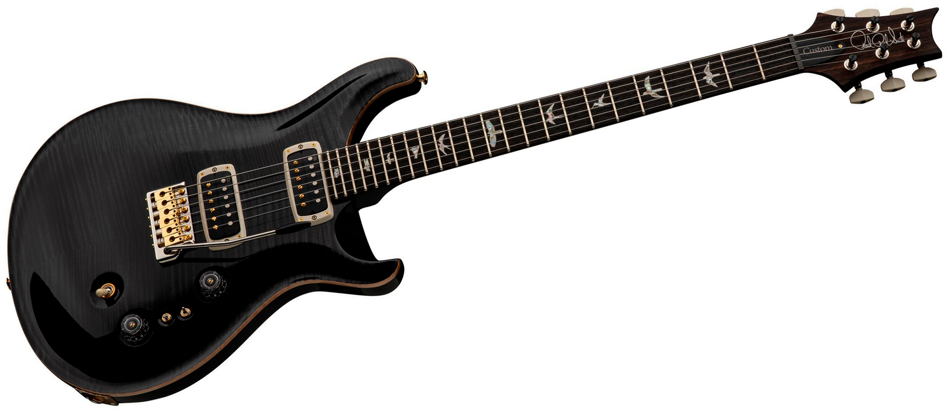Prs Custom 24-08 Usa 2h Tci Trem Rw - Gray Black - Double cut electric guitar - Variation 2