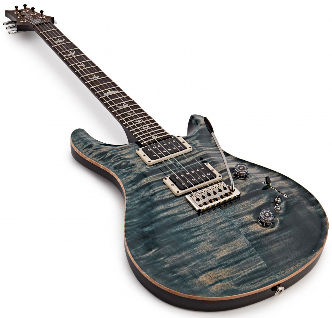 Prs Custom 24-08 Usa 2h Trem Rw - Faded Whale Blue - Double cut electric guitar - Variation 2