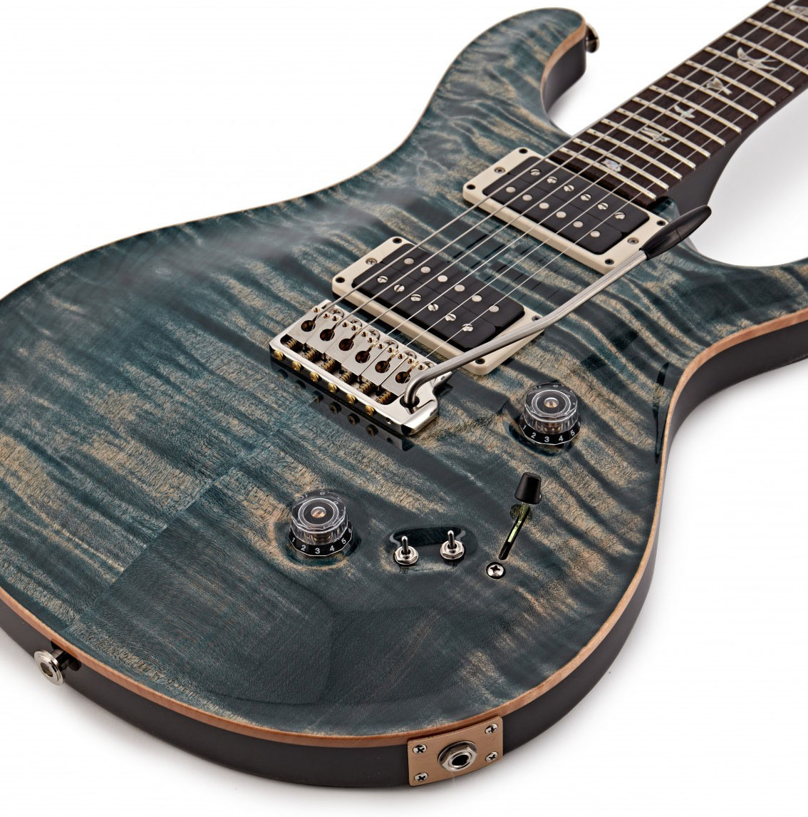 Prs Custom 24-08 Usa 2h Trem Rw - Faded Whale Blue - Double cut electric guitar - Variation 3