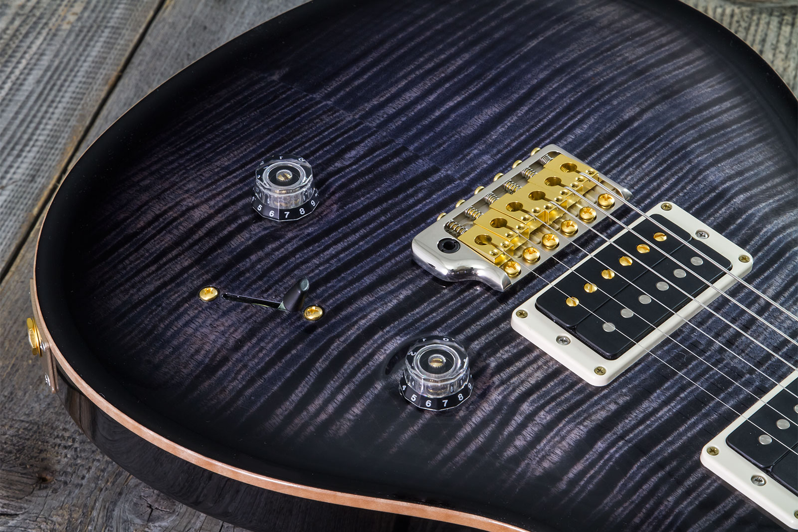 Prs Custom 24 10 Top Hand-signed Usa 2h Trem Rw #0383878 - Purple Mist - Double cut electric guitar - Variation 3