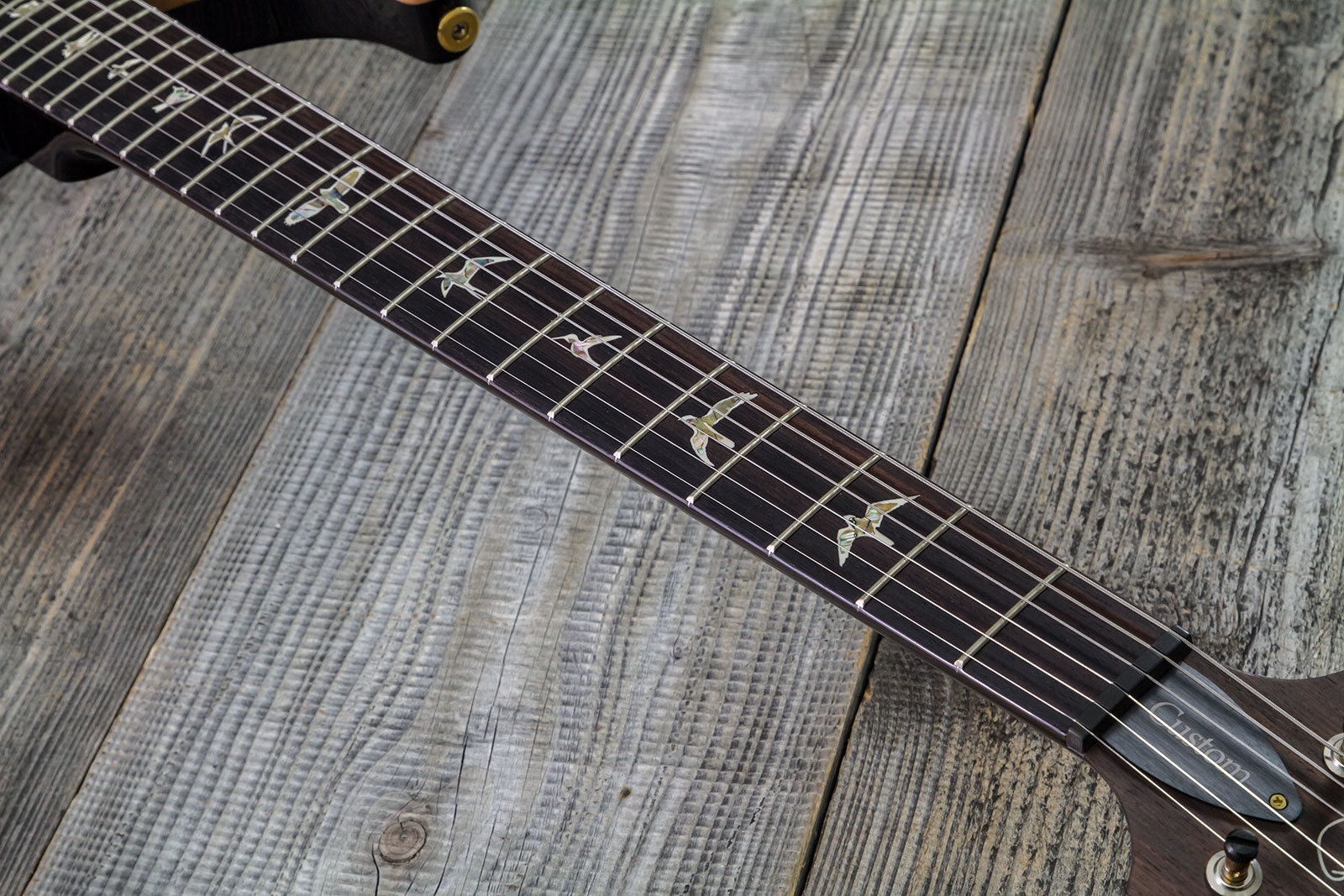 Prs Custom 24 10 Top Hand-signed Usa 2h Trem Rw #0383878 - Purple Mist - Double cut electric guitar - Variation 5