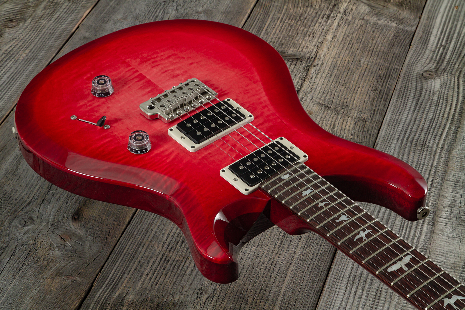 Prs Custom 24 10th Ann. S2 Ltd Usa 2h 85/15 Ht Rw - Bonni Pink Cherry Burst - Double cut electric guitar - Variation 2