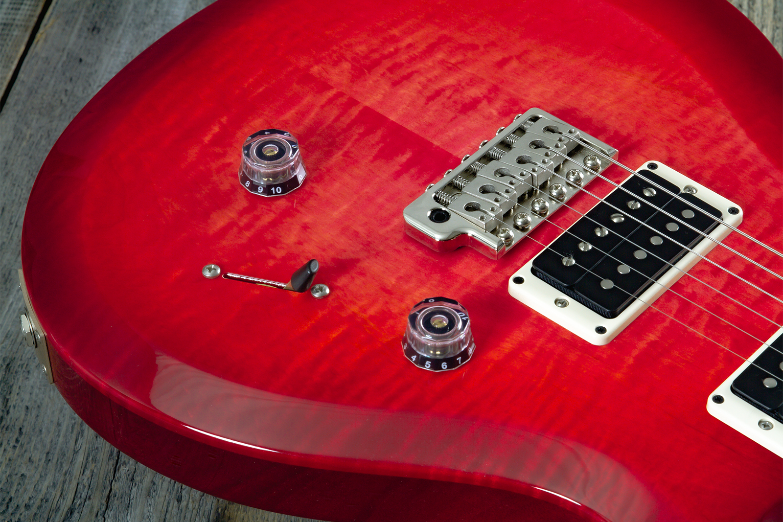 Prs Custom 24 10th Ann. S2 Ltd Usa 2h 85/15 Ht Rw - Bonni Pink Cherry Burst - Double cut electric guitar - Variation 3