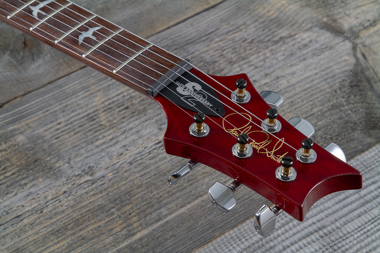 Prs Custom 24 10th Ann. S2 Ltd Usa 2h 85/15 Ht Rw - Bonni Pink Cherry Burst - Double cut electric guitar - Variation 6